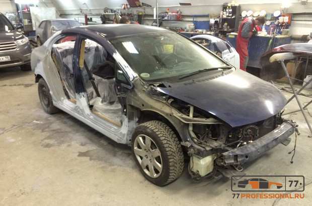 Восстановление геометрии кузова Honda Восстановление геометрии кузова Honda