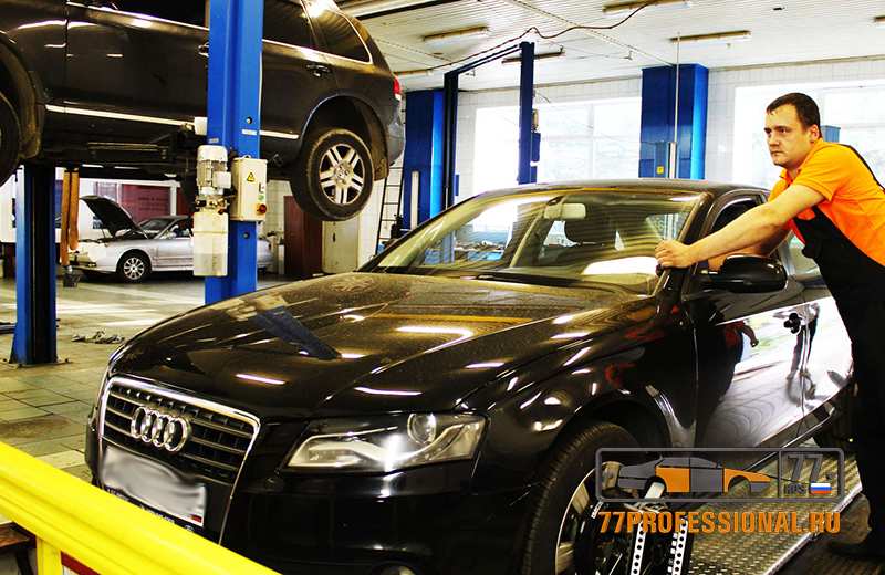 Восстановление геометрии кузова Audi Восстановление геометрии кузова Audi