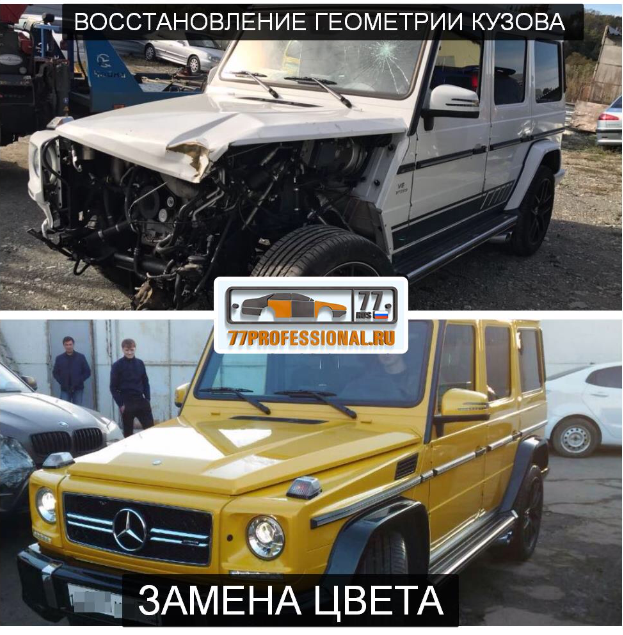 Полная окрвска автомобиля